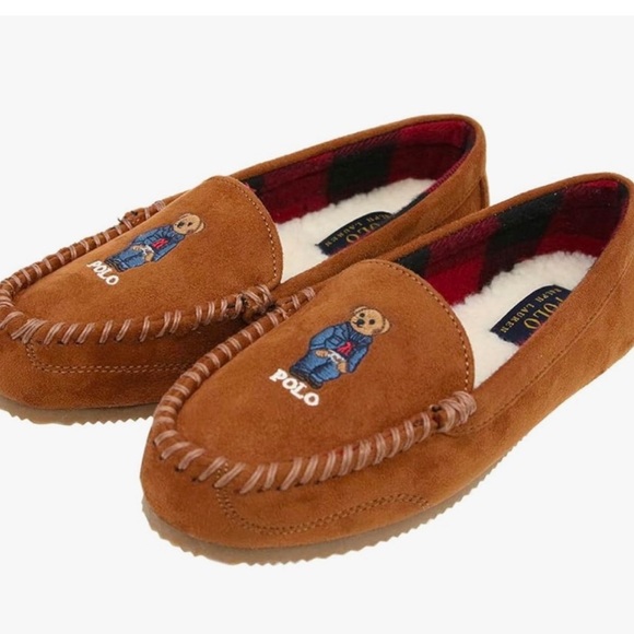 Polo Ralph Lauren Chestnut Loafer Slippers NWT Size 8 - Picture 1 of 5